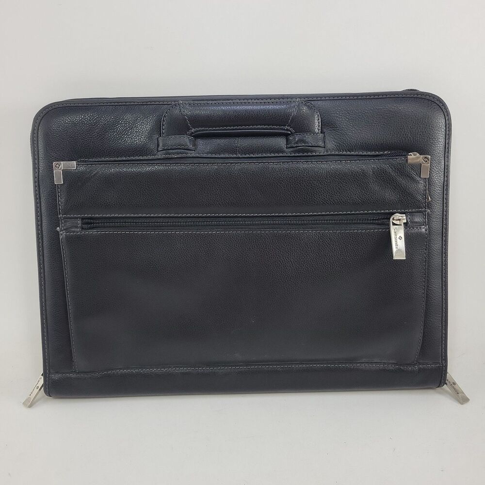 Samsonite® Underarm Portfolio Brief Case, Black 15" x 12" Zipper Enclosure